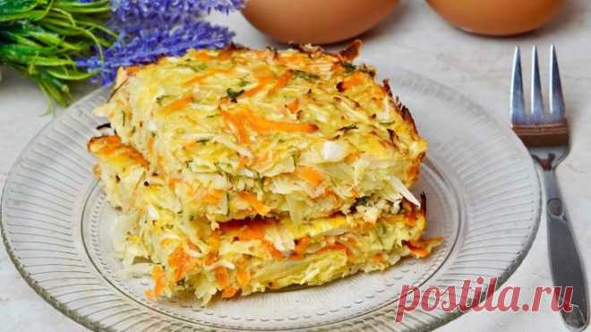 Вкуснейший ужин за считанные минуты! Быстрая и Очень Вкусная Запеканка из капусты!