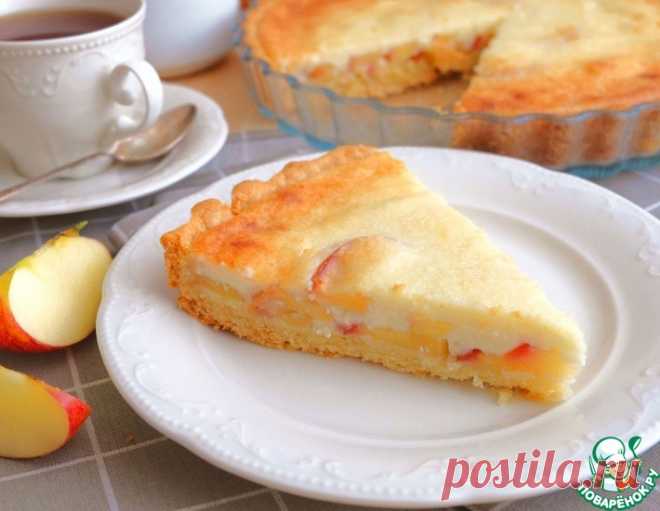 Яблочный песочный пирог - кулинарный рецепт