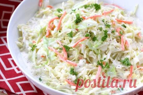 Сливочный салат из капусты - The Daring Gourmet