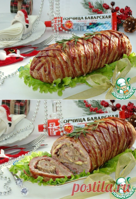Мясной рулет "Праздничный" – кулинарный рецепт