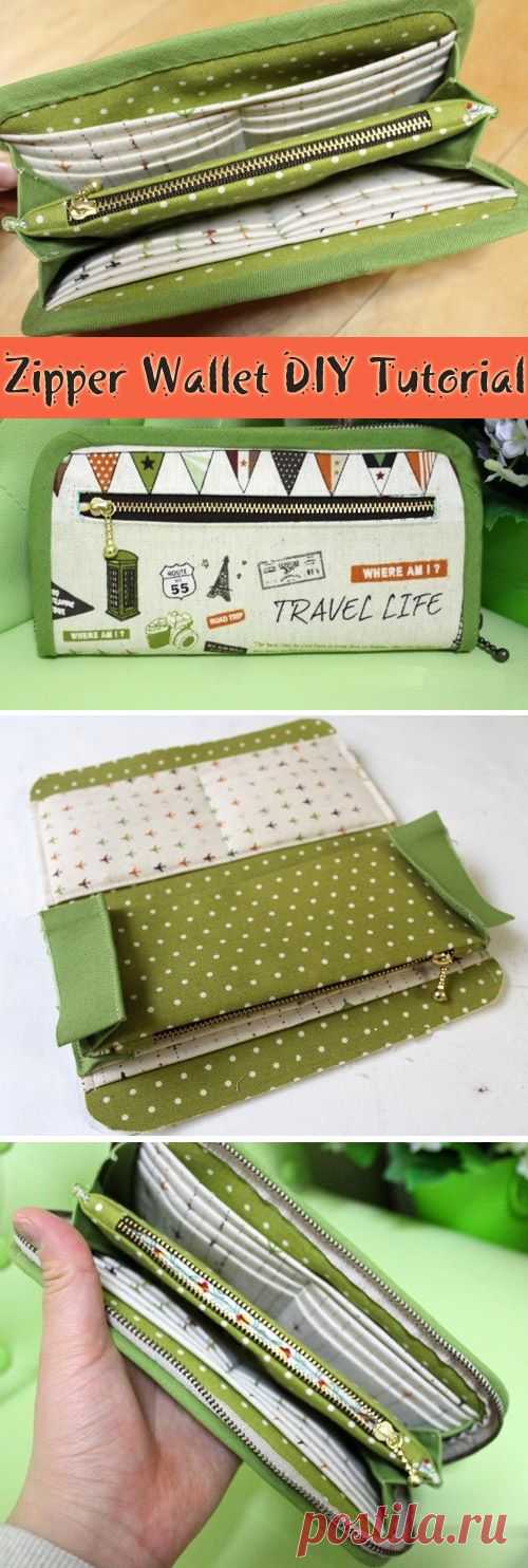 DIY Fabric Wallet for Women Picture Tutorial. ~
Шьём кошелек - портмоне.