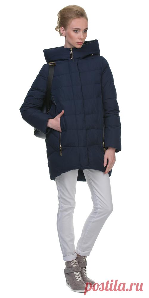 Пуховик текстиль, цвет темно-синий, арт. 26601813 - цена 6345 руб. - магазин TOTOGROUP