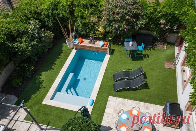 Фотоохота: 20 мини-бассейнов для небольших садов | Houzz Россия