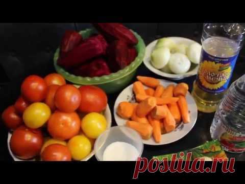 Заправка для Борща на зиму/ Стерилизуем банки в микроволновке