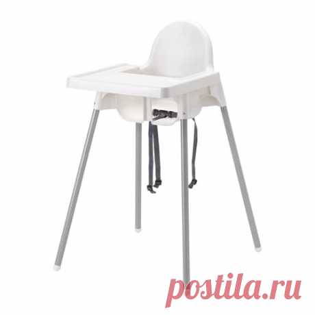 АНТИЛОП Высокий стульчик со столешн   - IKEA IKEA - АНТИЛОП, Высокий стульчик со столешн, , Высокий стульчик позволяет ребенку сидеть за общим столом и учиться есть самостоятельно.Можно легко разобрать и взять с собой.Бортик предотвращает проливание жидкости на пол.