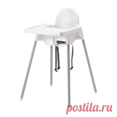 АНТИЛОП Высокий стульчик со столешн   - IKEA IKEA - АНТИЛОП, Высокий стульчик со столешн, , Высокий стульчик позволяет ребенку сидеть за общим столом и учиться есть самостоятельно.Можно легко разобрать и взять с собой.Бортик предотвращает проливание жидкости на пол.