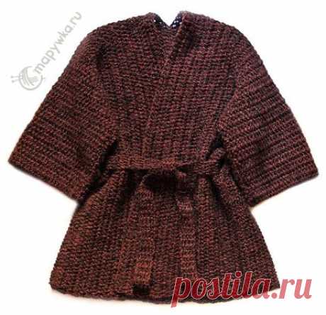Вязаный кардиган - кофта-кимоно - купить | Одежда ручной работы | HANDMADE интернет-магазин