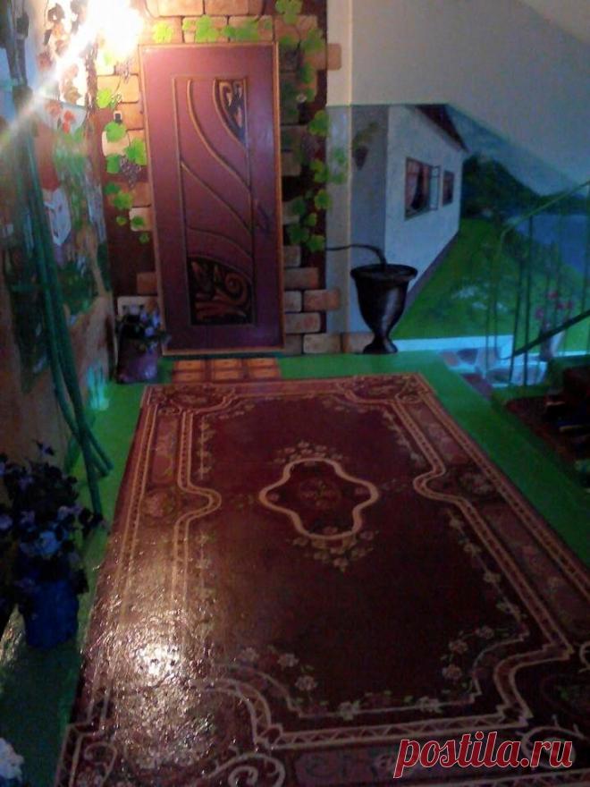 Наш этаж немного раскрасил для красоты!