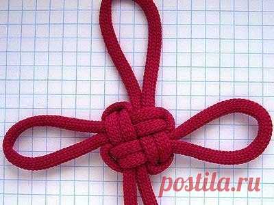 Красивый узел из одной нити — Сделай сам, идеи для творчества - DIY Ideas
