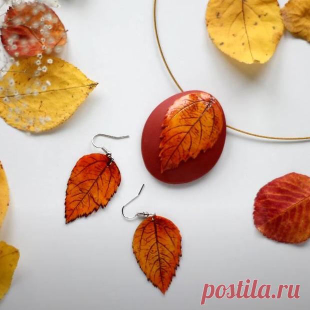 Вдохновленные природой: осенние украшения из полимерной глины | Креаликум