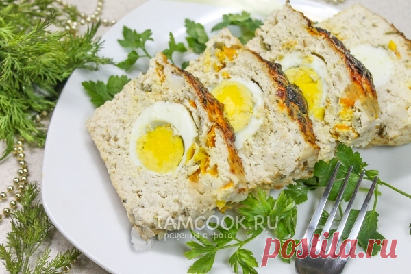 Куриный рулет с яйцом по Дюкану — рецепт с фото пошагово