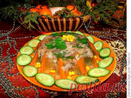 Холодец-традиционное новогоднее блюдо в нашей семье...