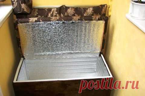 Как хранить картошку на балконе: как сделать своими руками ящик для хранения - видео-инструкция, фото