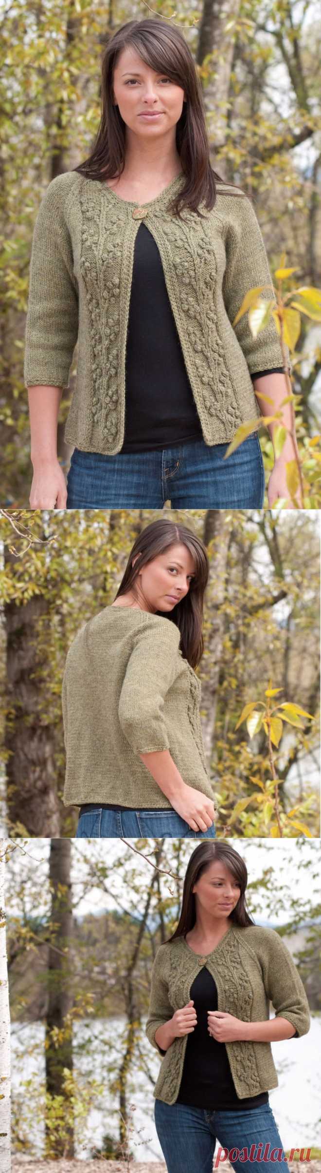 Жакет с ягодками Bobble-Vine Jacket | Шкатулочка для рукодельниц
