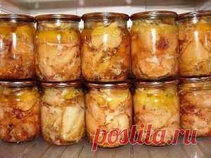 Домашняя куриная тушенка