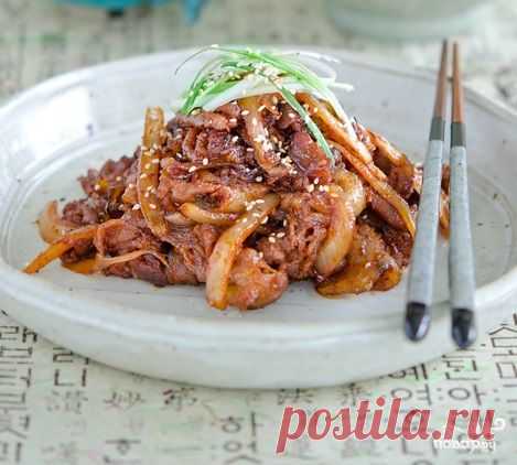 Свинина по-корейски - пошаговый кулинарный рецепт на Повар.ру