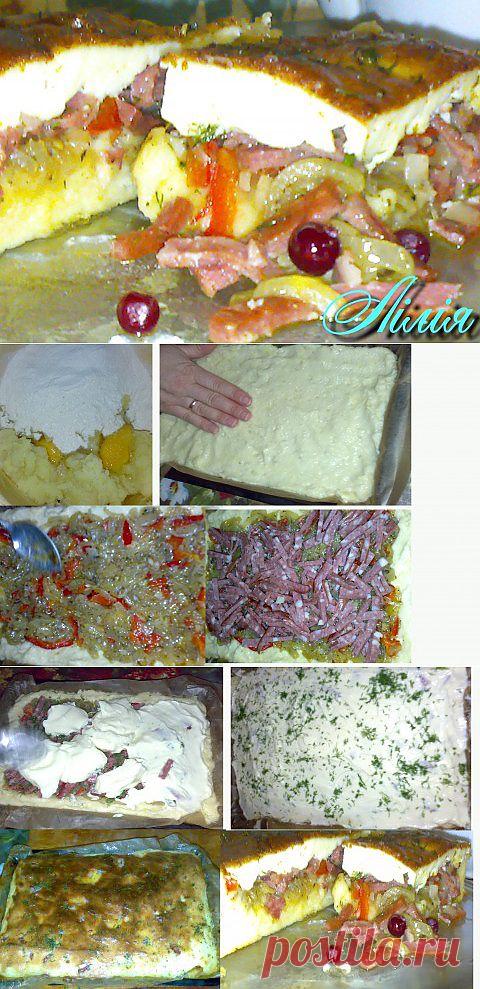 Луково-картофельный пирог под соусом али-оли… | Любимые рецепты