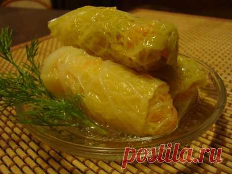 Маринованные голубцы с морквью.