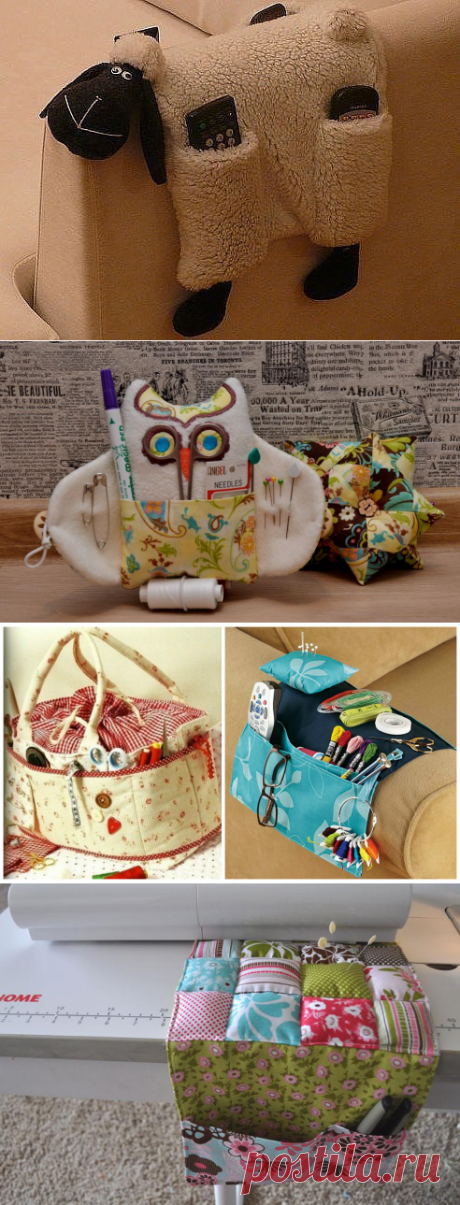 Забавные и удобные органайзеры из ткани — Сделай сам, идеи для творчества - DIY Ideas
