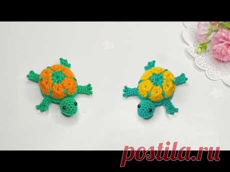 🔥Супер идея 🐸 Как связать ажурную черепашку крючком . Игольница крючком🐸