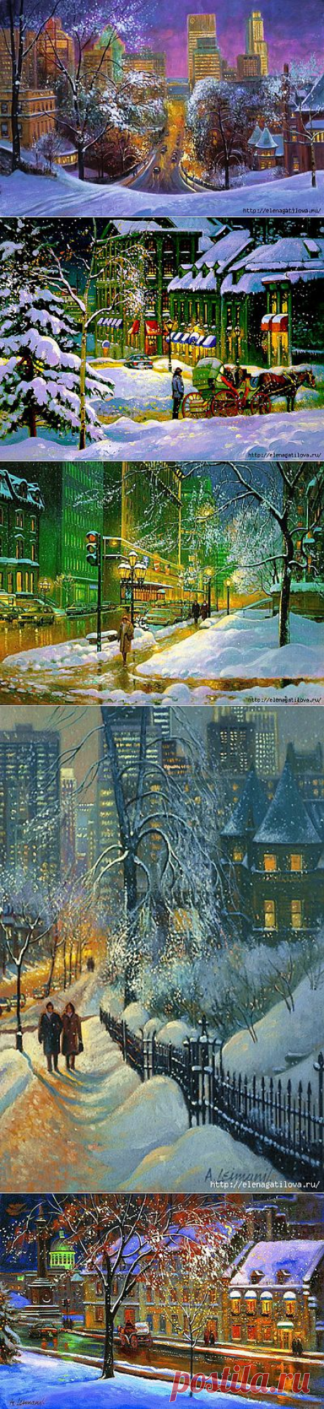 Красота заснеженных улиц / Andris Leimanis.