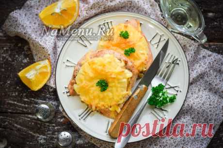 Куриное филе с ананасом и сыром в духовке, рецепт с фото