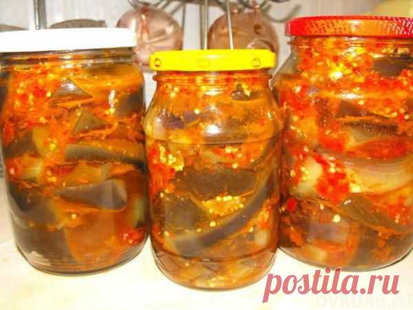 Салат из баклажанов на зиму - Простые рецепты Овкусе.ру