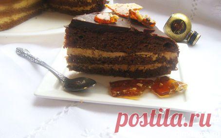 Торт "Прага с карамельно-грильяжным кремом" | Кулинарные рецепты от «Едим дома!»