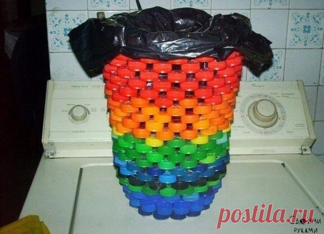 Использование крышек от пластиковых бутылок