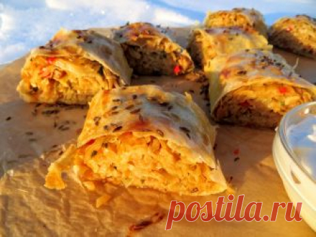Штрудель с капустой
