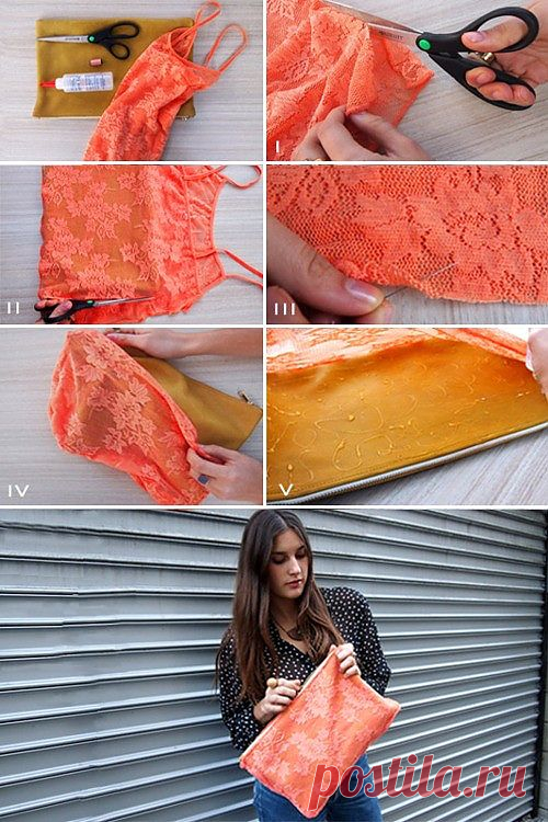 Кружевной клатч (мастер-класс) / Сумки, клатчи, чемоданы / Модный сайт о стильной переделке одежды и интерьера