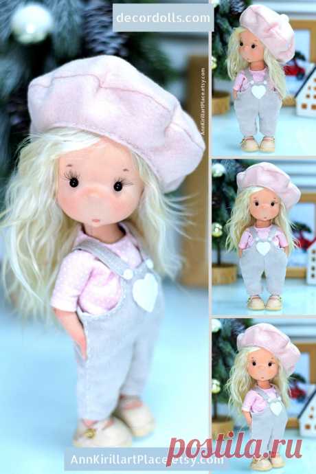 Fabric Art Doll Tilda Doll Handmade Textile Interior Doll | Etsy