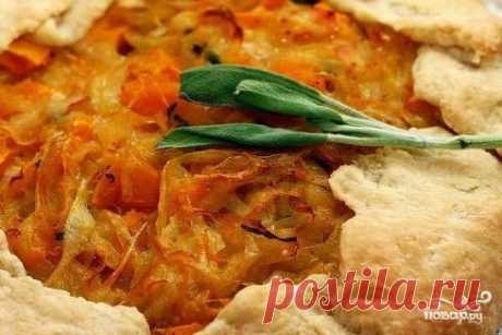 Пирог с начинкой из тыквы и лука - кулинарный рецепт на Повар.ру