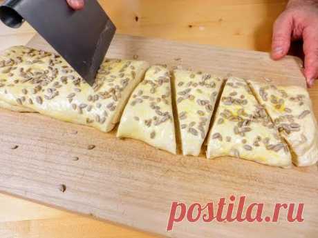 Складываем тесто втрое, нарезаем и получаем ВКУСНЕЙШИЙ ДАТСКИЙ ХЛЕБ / Рецепты Другой Кухни