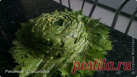МК шляпа из кленовых листьев