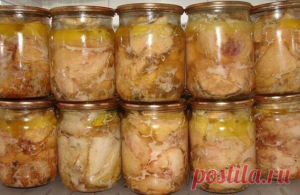 ДОМАШНЯЯ ТУШЕНКА ИЗ КУРИЦЫ — Домашняя кулинария