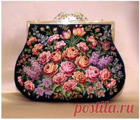Волшебный мир рукоделия: Вышитая сумочка