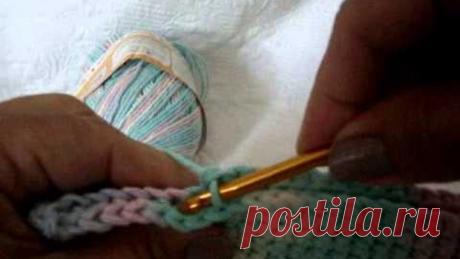 CROCHÊ - PEGADOR DE PANELAS - PONTO BAIXO DOBRADO - 2ª PARTE