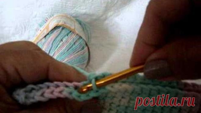 CROCHÊ - PEGADOR DE PANELAS - PONTO BAIXO DOBRADO - 2ª PARTE