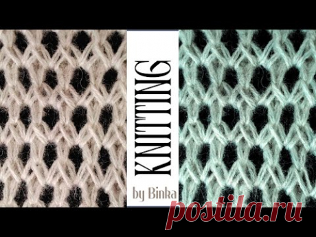 [Bulgarian] An original mesh knit. Мрежеста плетка. How to knit.