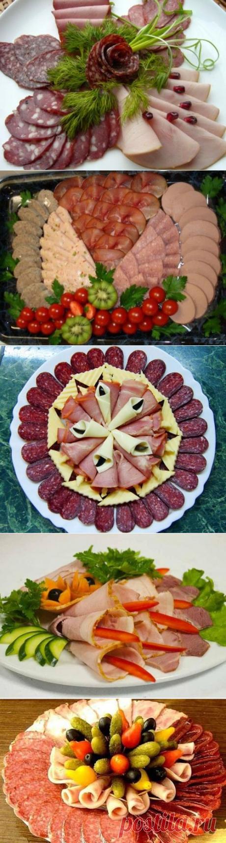 Идеи оформления сырно-мясных тарелок / Простые рецепты