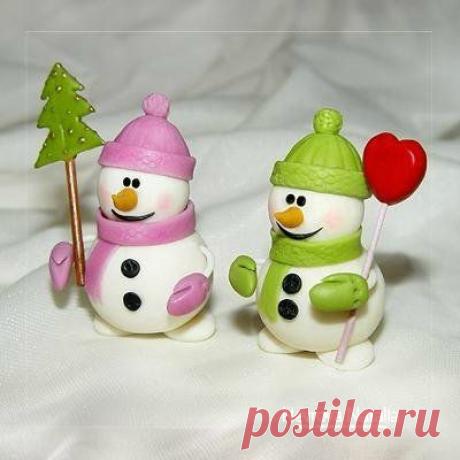 Снеговик из пластики. Мастер-класс | Домохозяйка