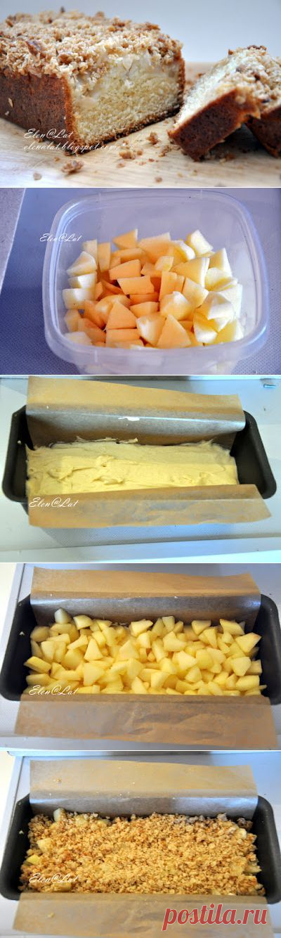 Sweet and not Sweet: Кекс с яблоком и хрустящей корочкой (Apple Crumble Cake)