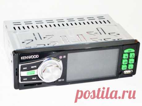 Автомагнитола Kenwood 3610 - Видеодисплей 3,6"+SD+FM-тюнер