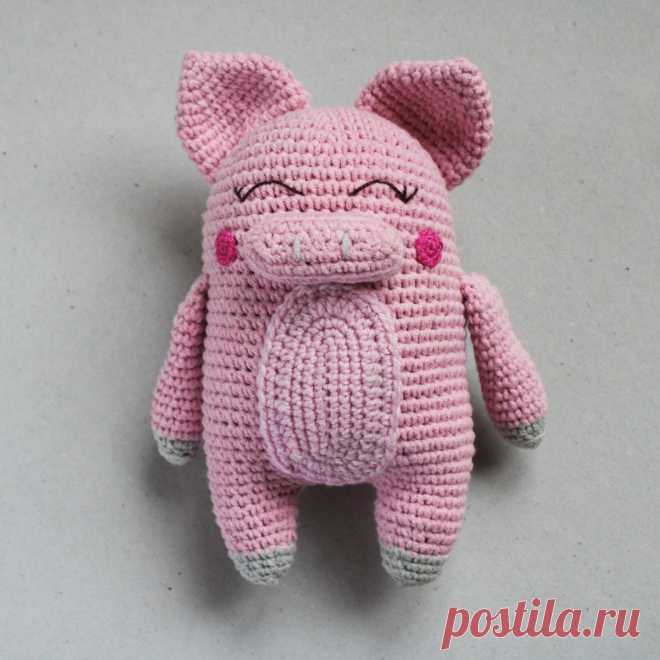 PDF Хрюшенька крючком. FREE crochet pattern; Аmigurumi doll patterns. Амигуруми схемы и описания на русском. Вязаные игрушки и поделки своими руками #amimore - свинка, поросёнок, свинья, поросенок, pig, swine, cerdo, maiale, Schwein, świnia, porco, domuz, sika, cochon, prase, gris, siga. Amigurumi doll pattern free; amigurumi patterns; amigurumi crochet; amigurumi crochet patterns; amigurumi patterns free; amigurumi today.
