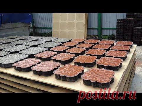Как делать тротуарную плитку, состав бетона, формовка, вибростол