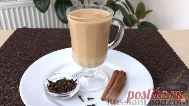 Рецепт: Пряный чай с молоком на RussianFood.com