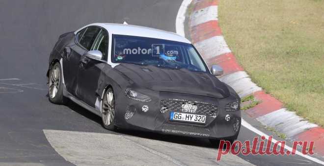 Новый седан Genesis G70 проходит тестирование на Нюрбургринге - UINCAR
