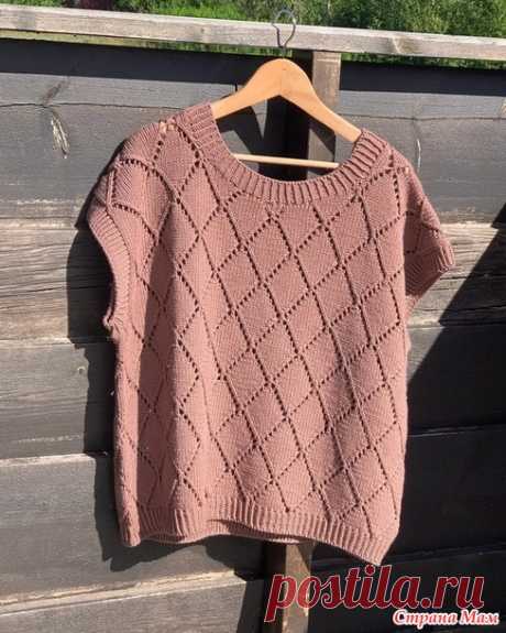 Футболка HATHOR от AEGYOKNIT. Спицы. - ВЯЗАНАЯ МОДА+ ДЛЯ НЕМОДЕЛЬНЫХ ДАМ - Страна Мам