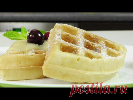 Бельгийские вафли  в электровафельнице GF-020 Waffle Pro - YouTube